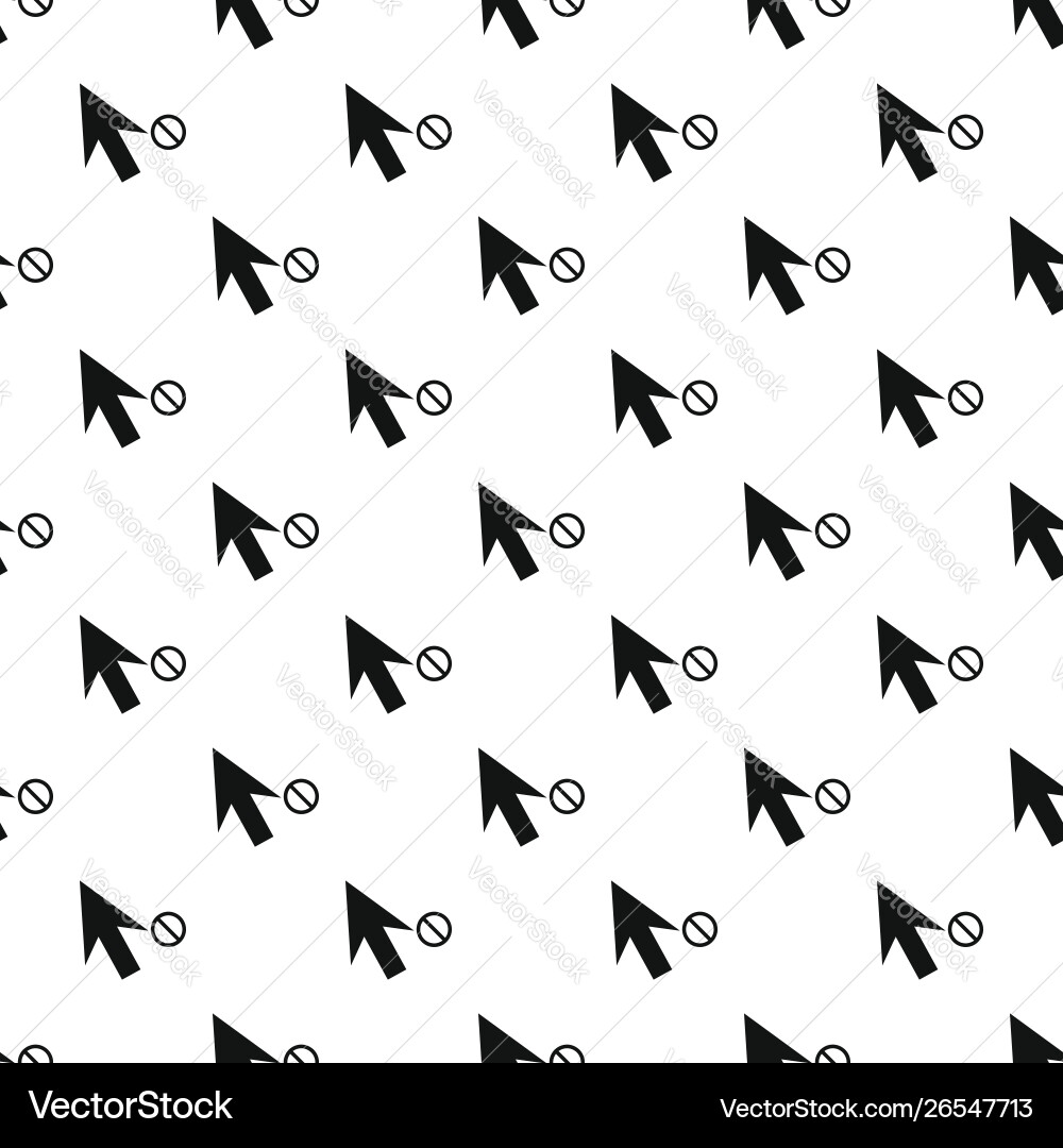 Cursor stop pattern seamless vector image