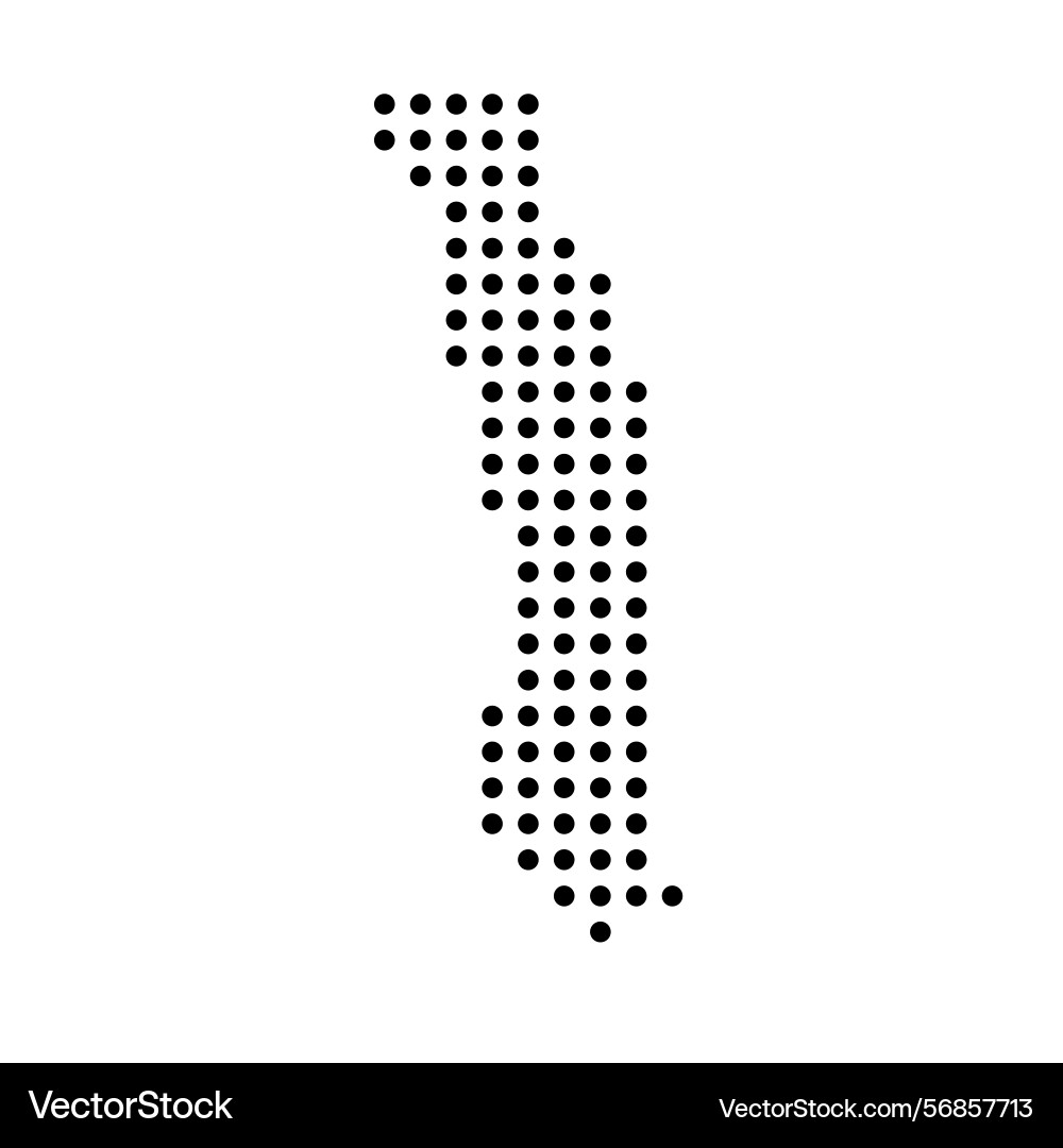 Togo dotted map Vector Image
