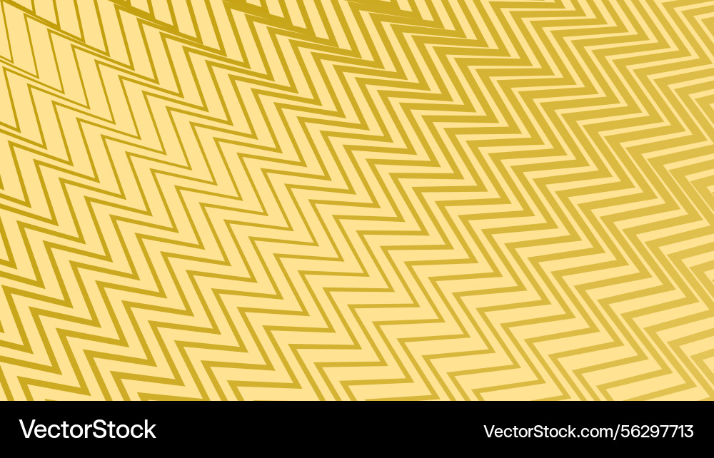 Yellow Zigzag Banana Abstract Pattern Vector Image