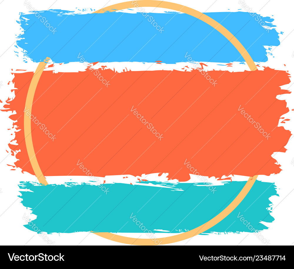 Abstract element created using colored brush Abstract element created using colored brush vector image