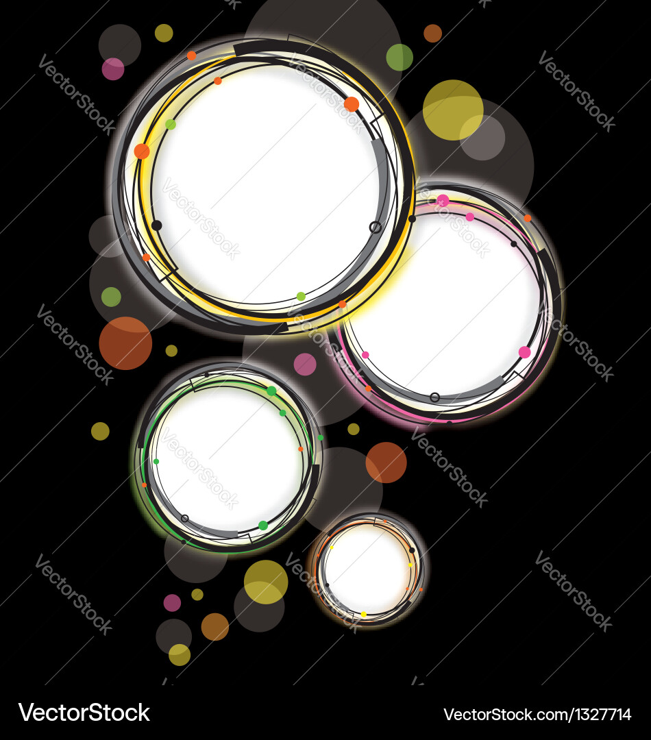 Dynamic Circular Motif Vector Image