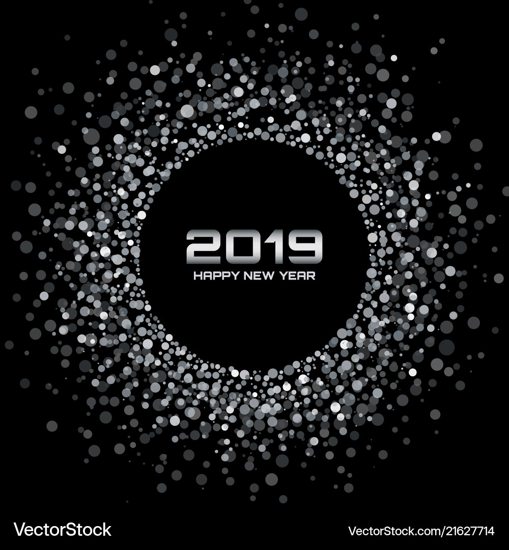 New year 2019 card background christmas holiday New year 2019 card background christmas holiday vector image