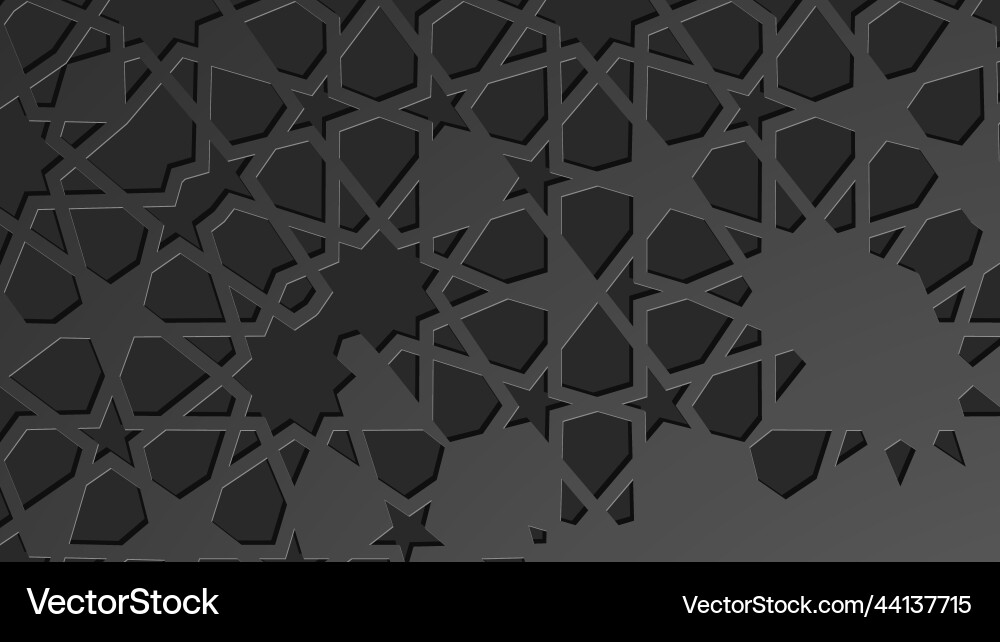 Islamic Geometric Pattern Background Vector Image