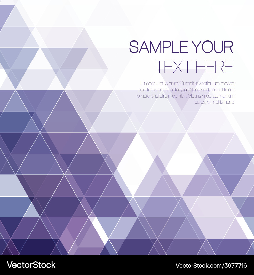 Abstract triangular background vector image