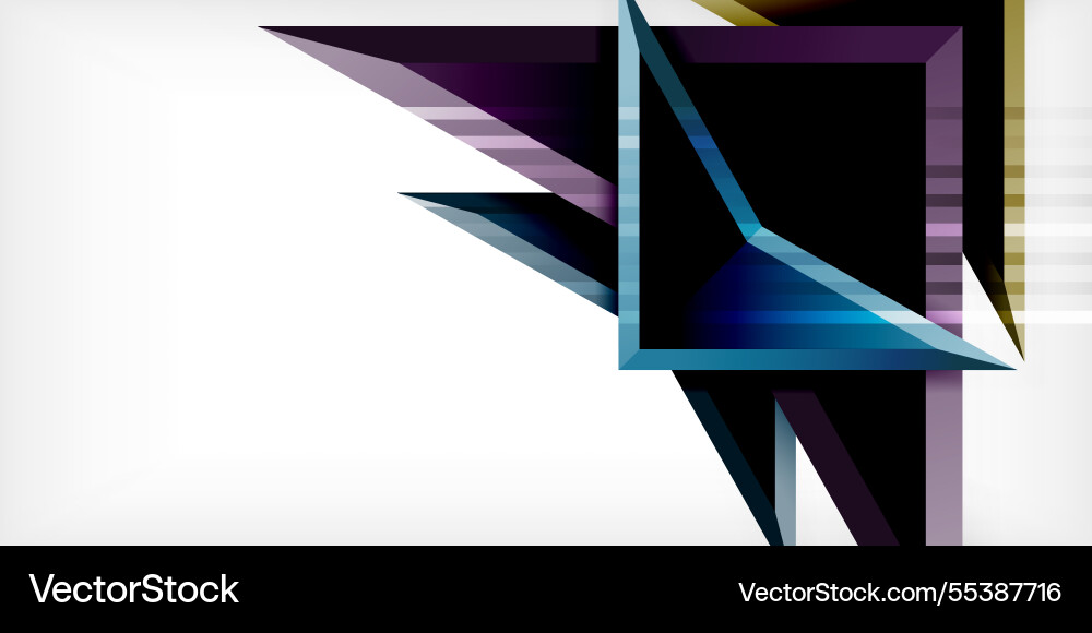 Arrows with 3d effect abstract background vector image