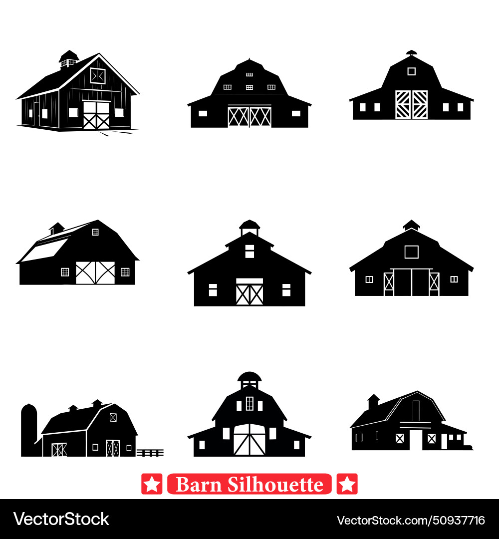 Barnscape brilliance extensive bundle Royalty Free Vector