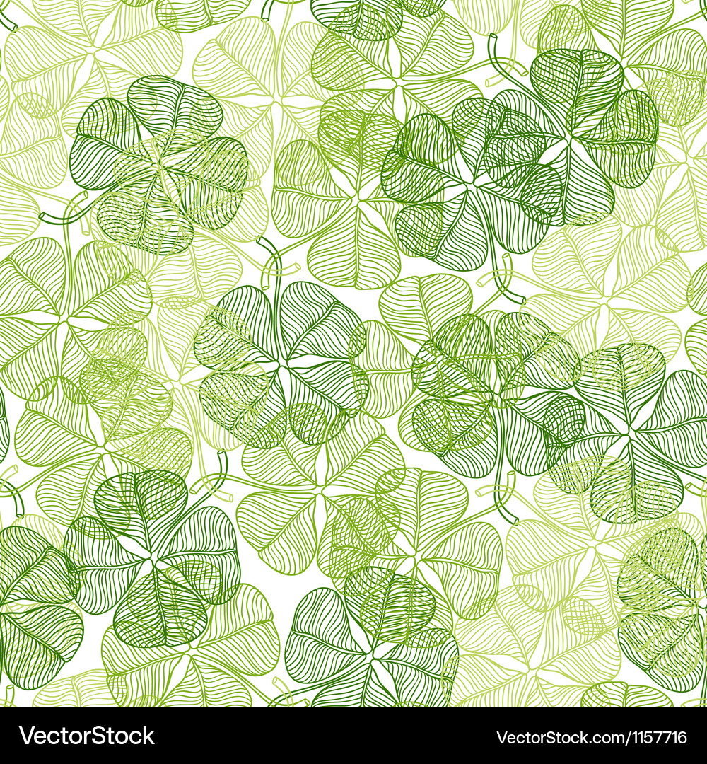 Clover Leaf Abstract Pattern Vector Image
