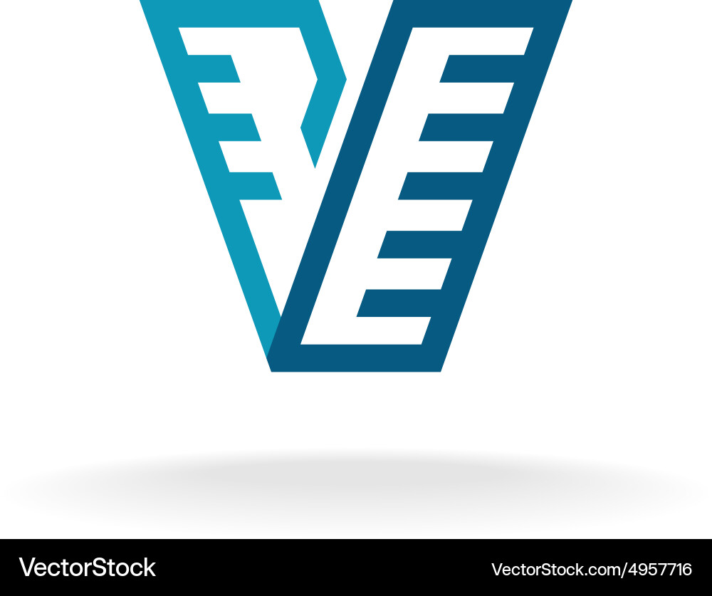 Letter v logo Royalty Free Vector Image - VectorStock