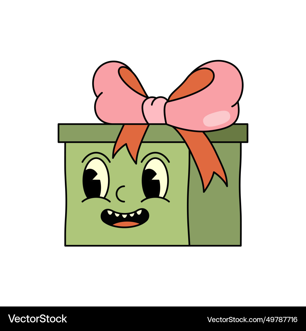 New year or christmas box with gift pop art New year or christmas box with gift pop art vector image
