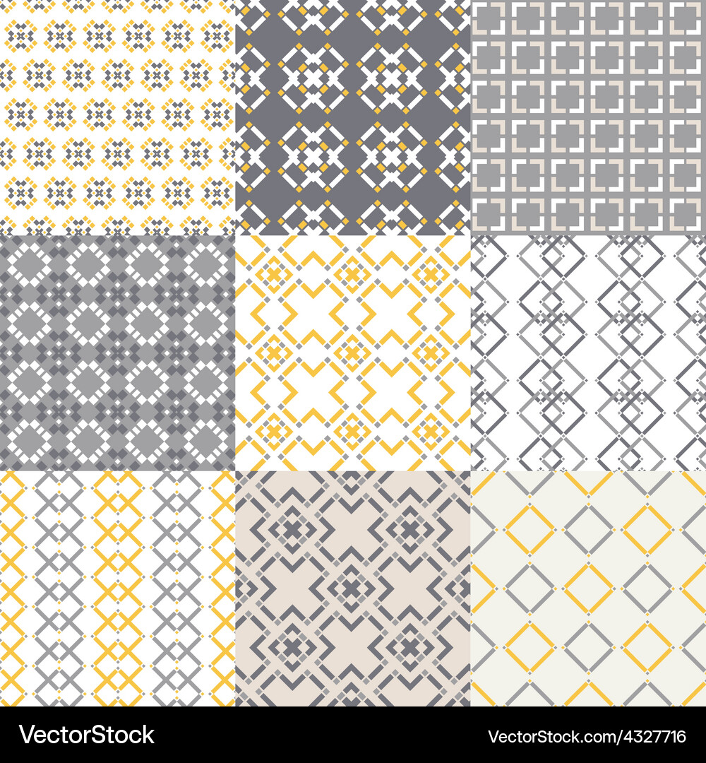 Pattern set Vector Image