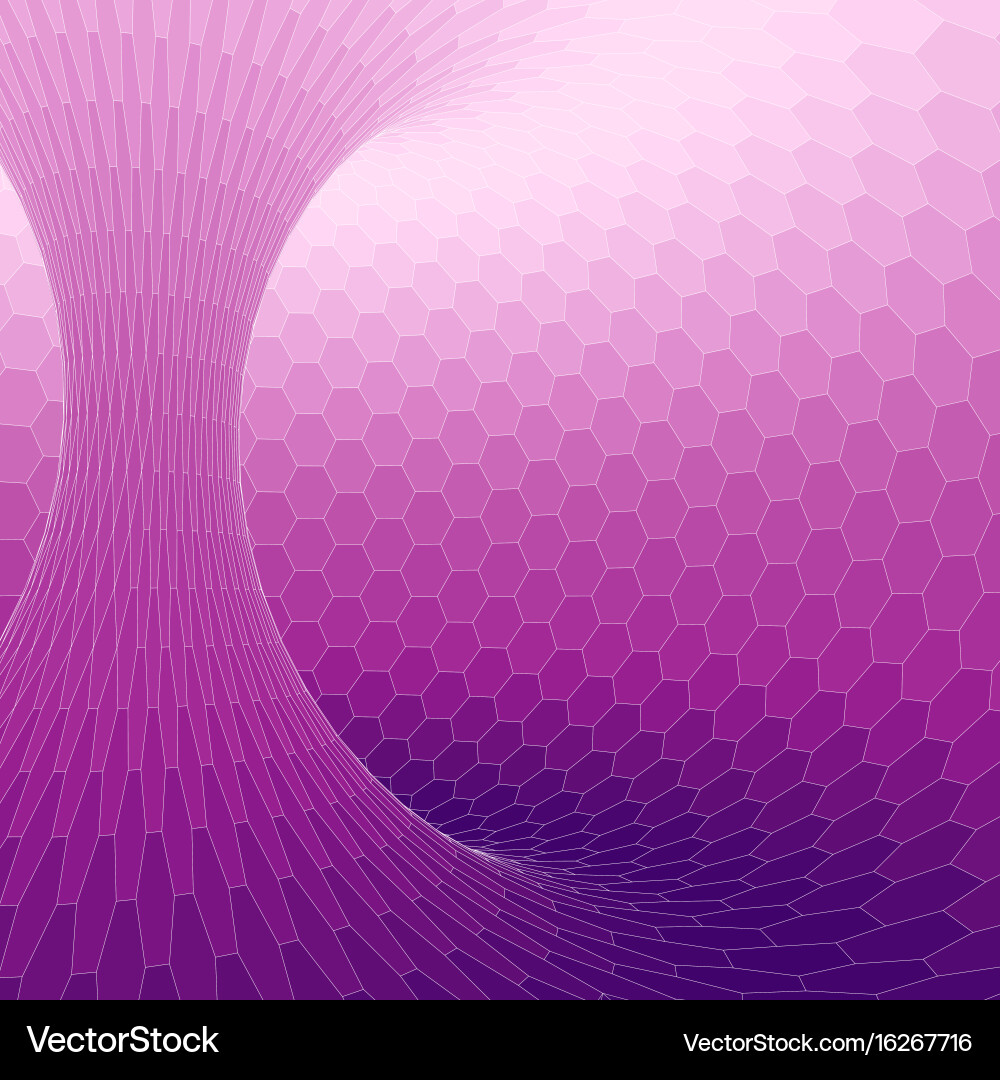 Wireframe torus with connected lines and dots vector image