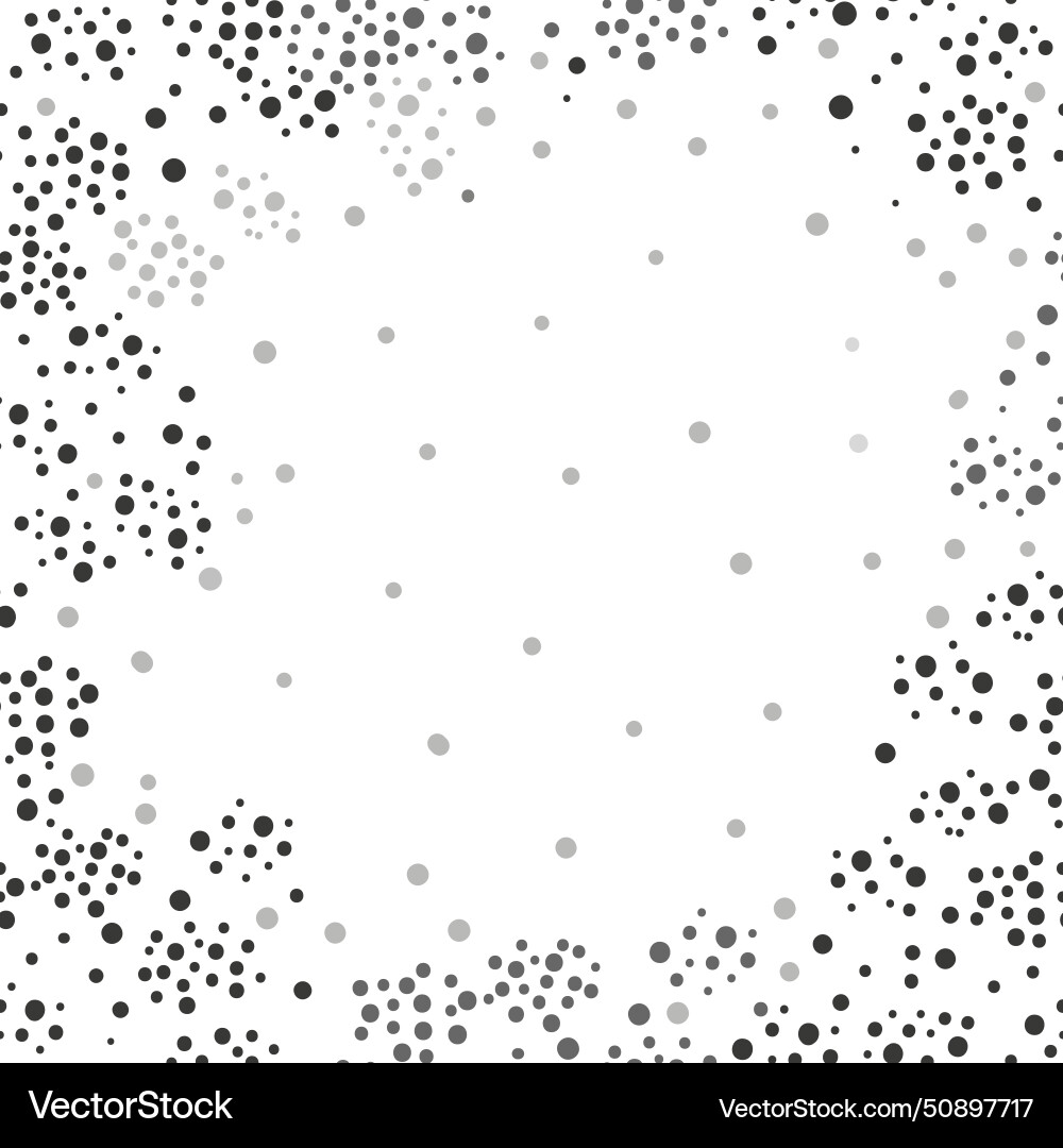 Abstract frame many small black dots pattern Abstract frame many small black dots pattern vector image