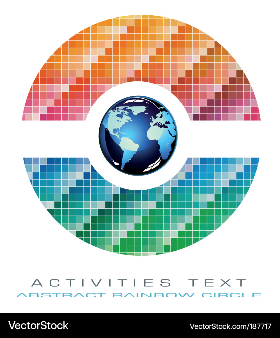 Colorful Rainbow Pattern Background Vector Image