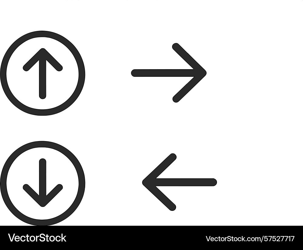 Directions for navigating between different levels Directions for navigating between different levels vector image