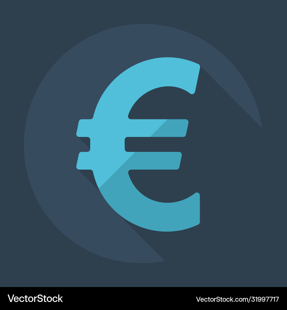 Flat modern design with shadow icons currency unit Flat modern design with shadow icons currency unit Vector Image