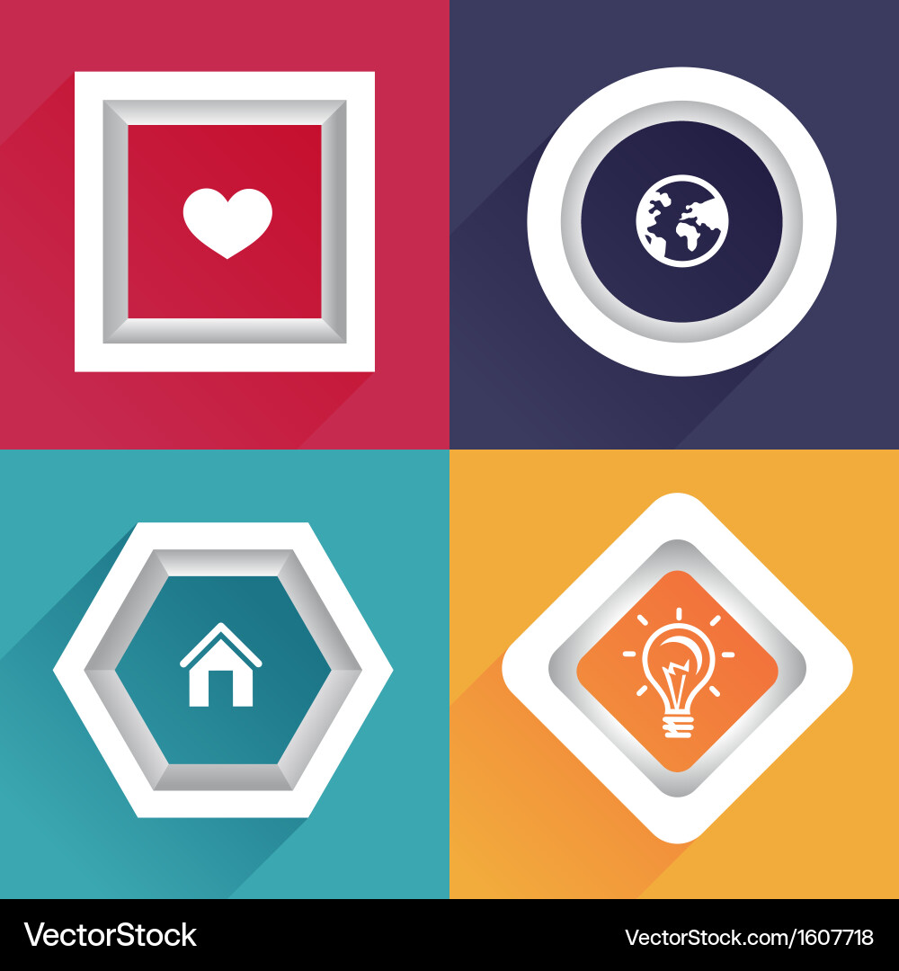 Abstract frames with copy space vector image
