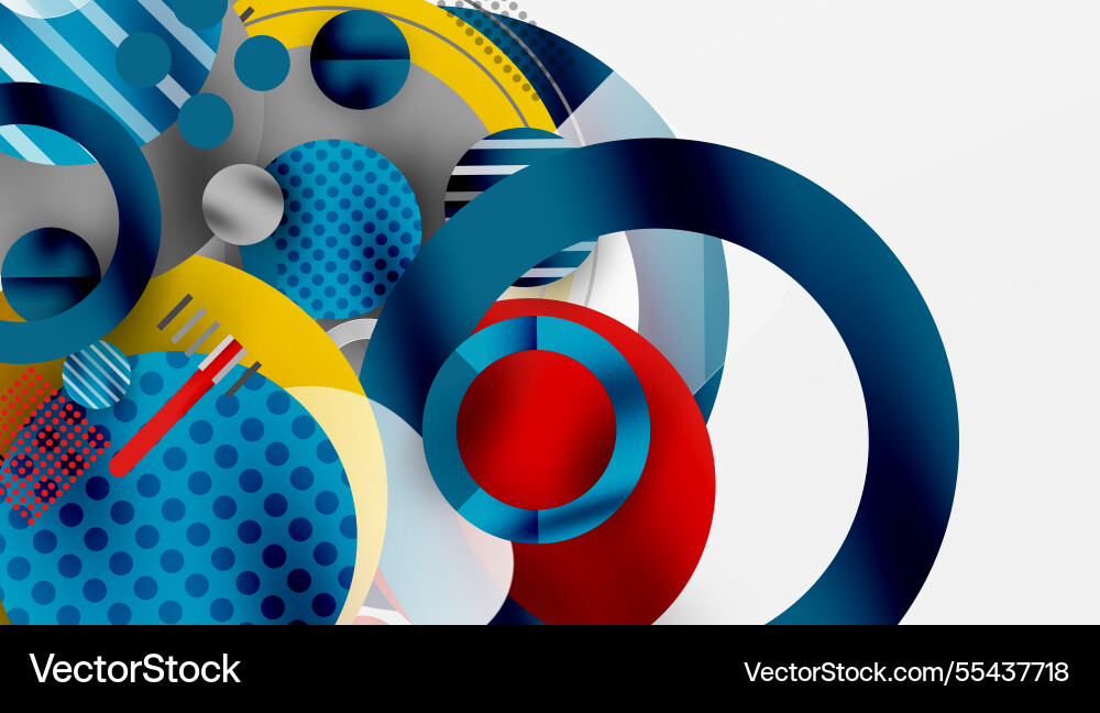 Abstract geometric background with overlapping Abstract geometric background with overlapping Vector Image