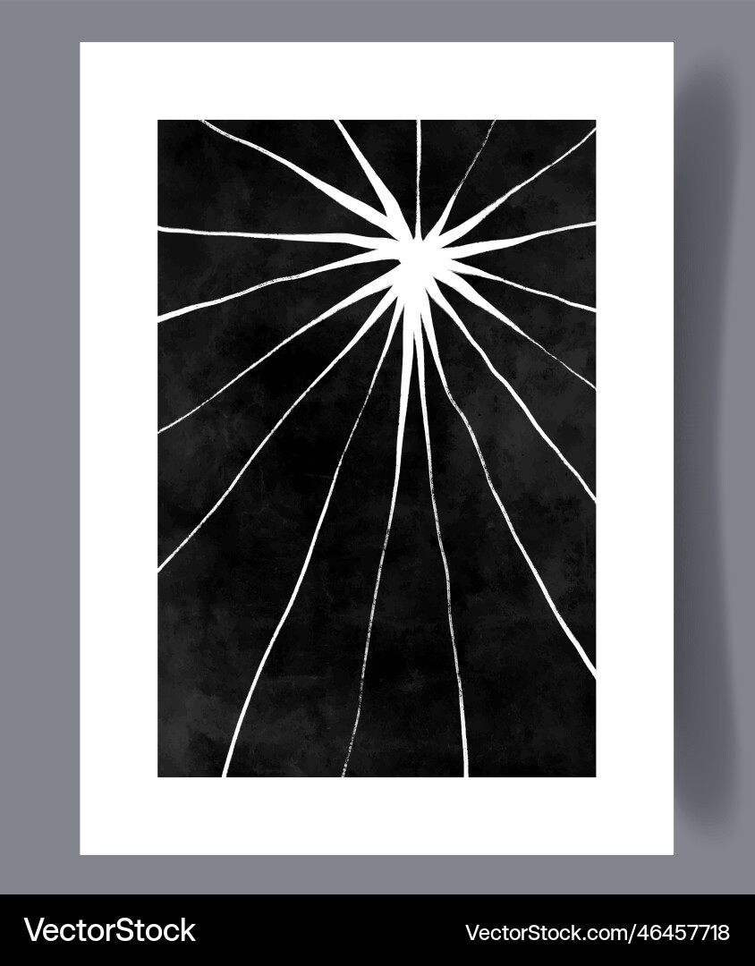 Broken Tracery Abstract Print vector image