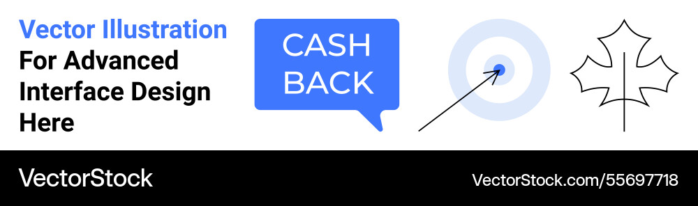 Cashback text in speech bubble target icon Cashback text in speech bubble target icon vector image