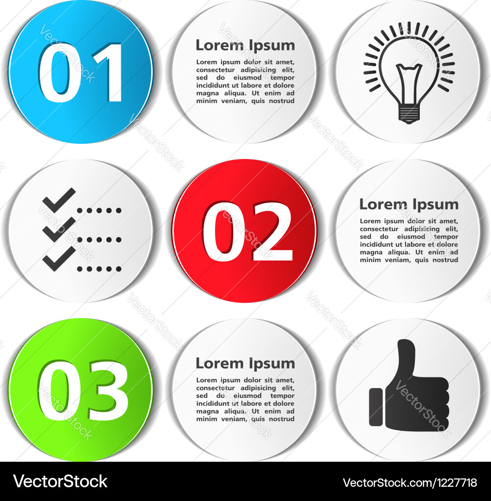 Design template with circles vector image