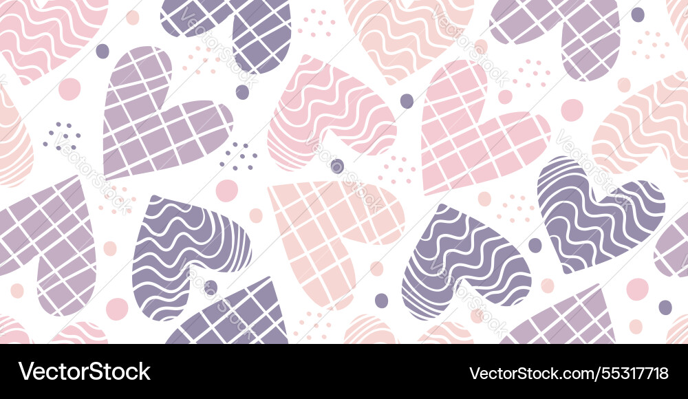 Seamless pattern with abstract hearts backdrop Seamless pattern with abstract hearts backdrop vector image