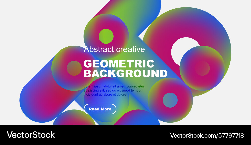 Vibrant geometric shapes overlap creating Vibrant geometric shapes overlap creating Vector Image