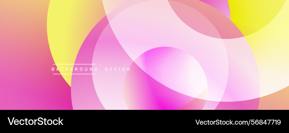 Abstract background features overlapping circles Vector Image