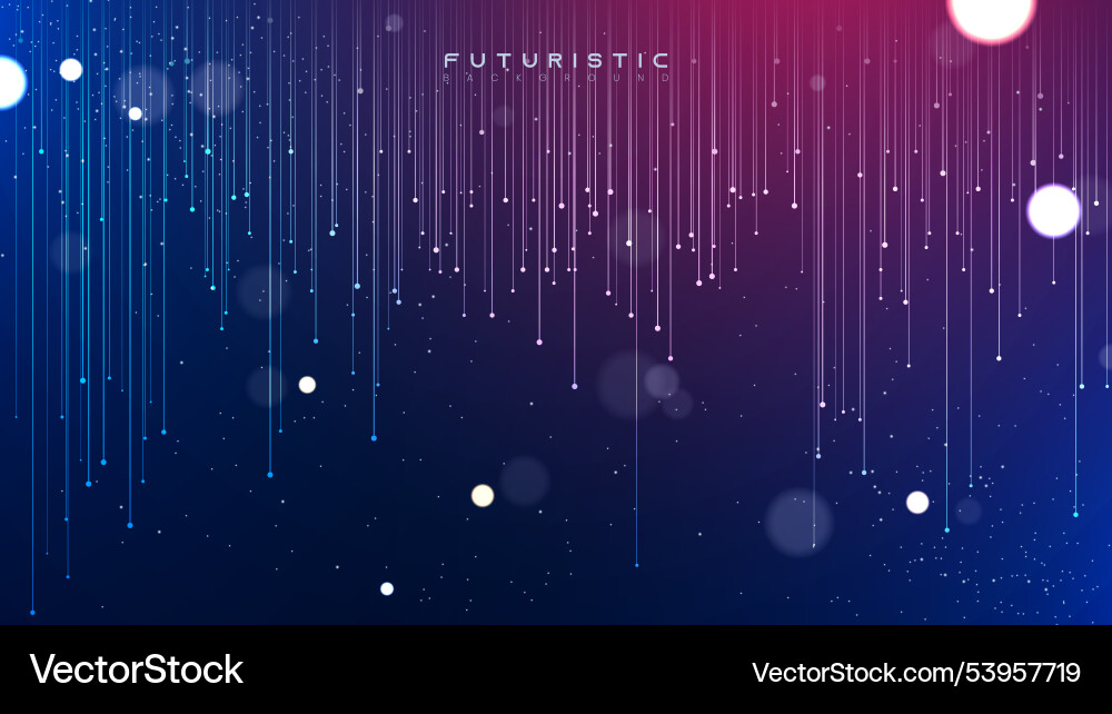 Abstract tech network connection on a dark Abstract tech network connection on a dark Vector Image
