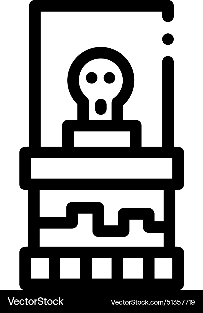 Ancient icon thin linear style design isolated Ancient icon thin linear style design isolated vector image