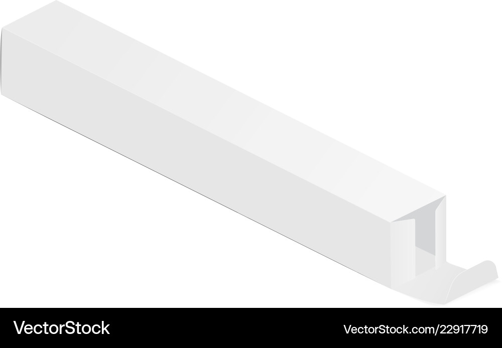 Empty Rectangular Box vector image