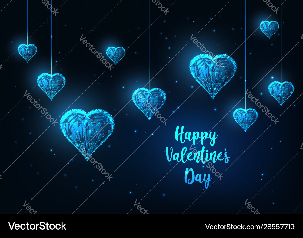 Futuristic happy valentines day greeting card Futuristic happy valentines day greeting card vector image