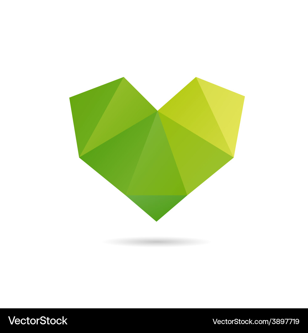 Heart shape abstract Vector Image