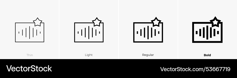 Saved icon thin light regular and bold style Vector Image