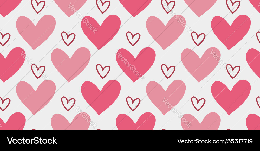 Seamless pattern with abstract hearts backdrop Seamless pattern with abstract hearts backdrop vector image