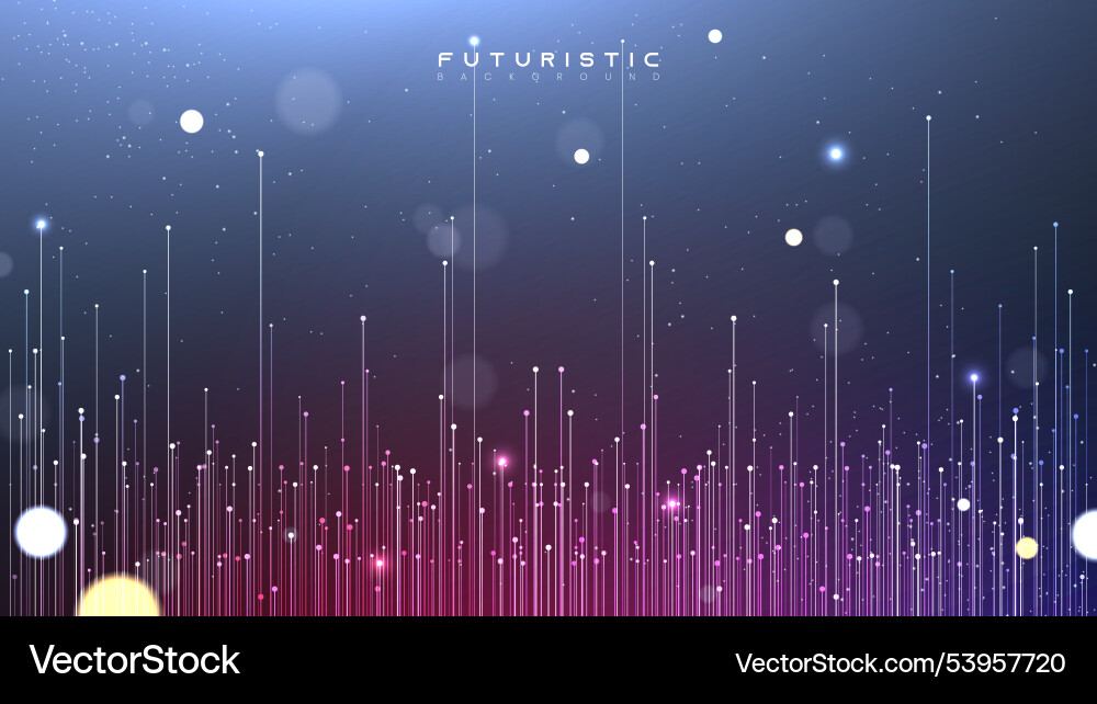 Abstract tech network connection on a dark Abstract tech network connection on a dark vector image