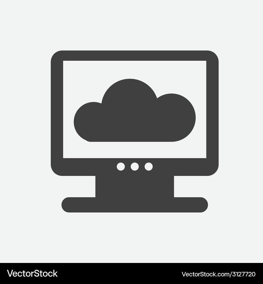 Clouds computing design Vector Image