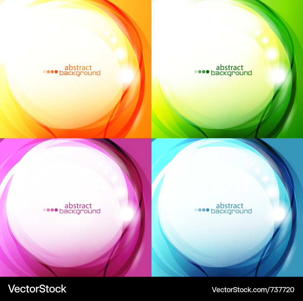 Dynamic Light Waves Background Vector Image