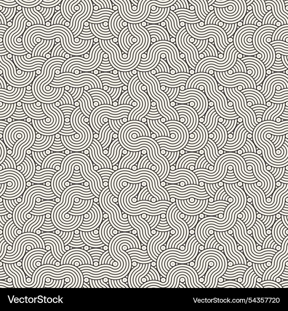 Minimalistic seamless geometric maze pattern Vector Image
