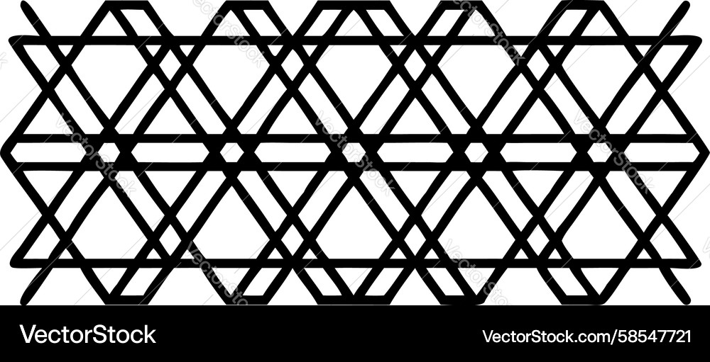 Complex Intersecting Grid Pattern Vector Image