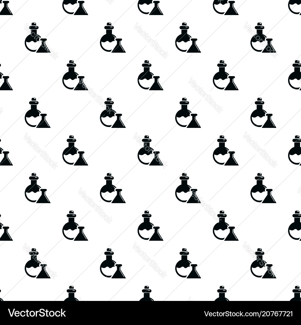 Flask pattern seamless Flask pattern seamless vector image