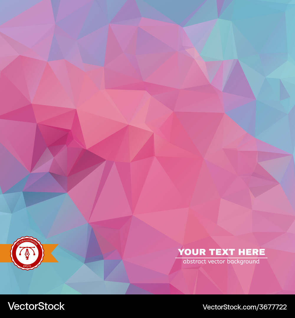 Abstract colorful triangles background vector image
