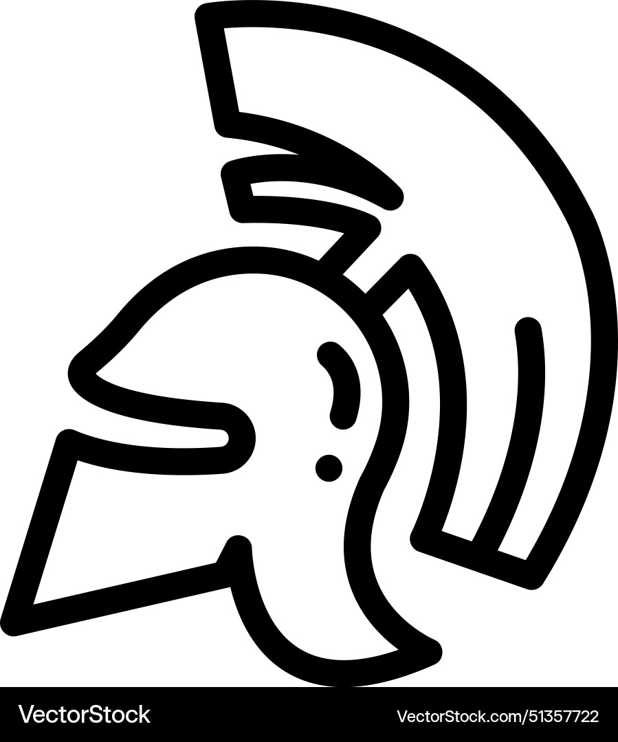 Ancient icon thin linear style design isolated Ancient icon thin linear style design isolated vector image