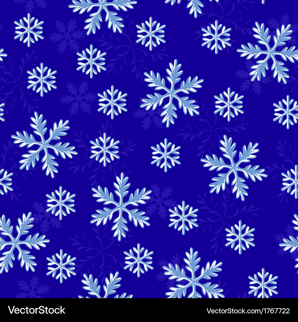 Dark Snowflake Pattern Vector Image