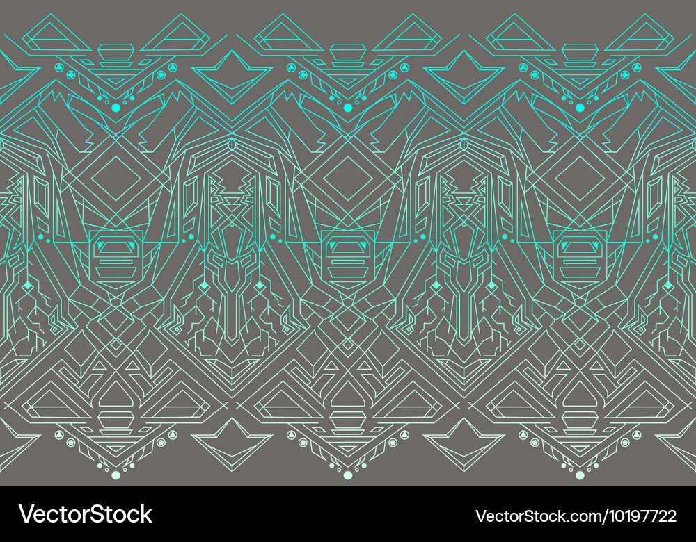 Geometric seamless pattern transformer Vector Image