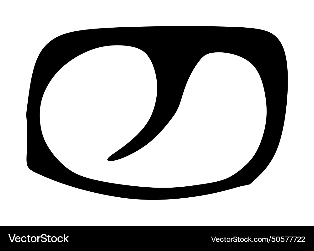 Gun trigger silhouette isolated Royalty Free Vector Image