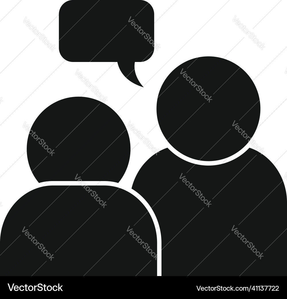 Mentor business icon simple training Royalty Free Vector