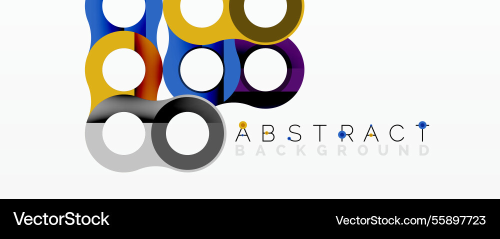 Abstract geometric pattern with interlocking Abstract geometric pattern with interlocking vector image