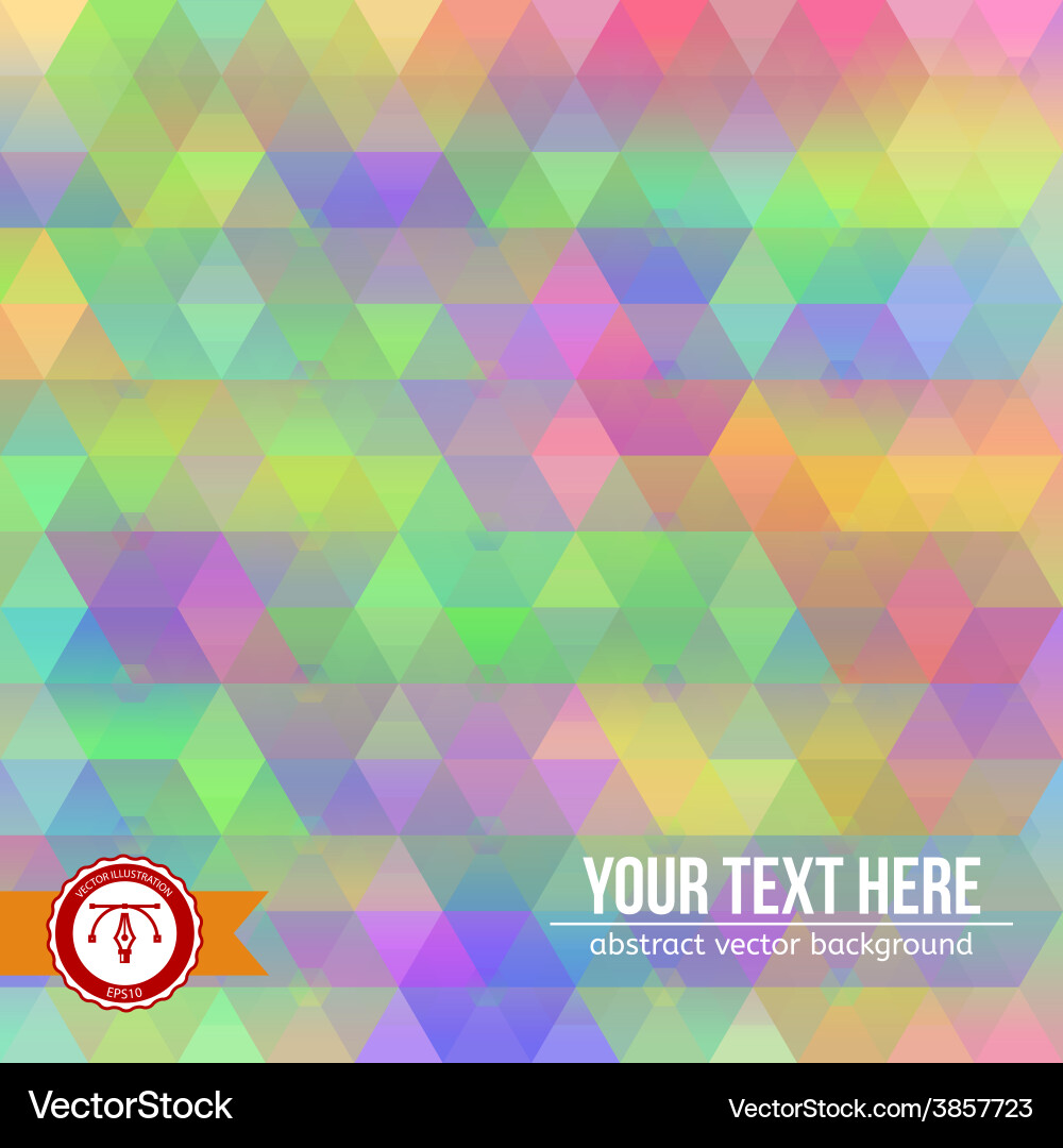 Colorful Hexagon Pattern Background Vector Image