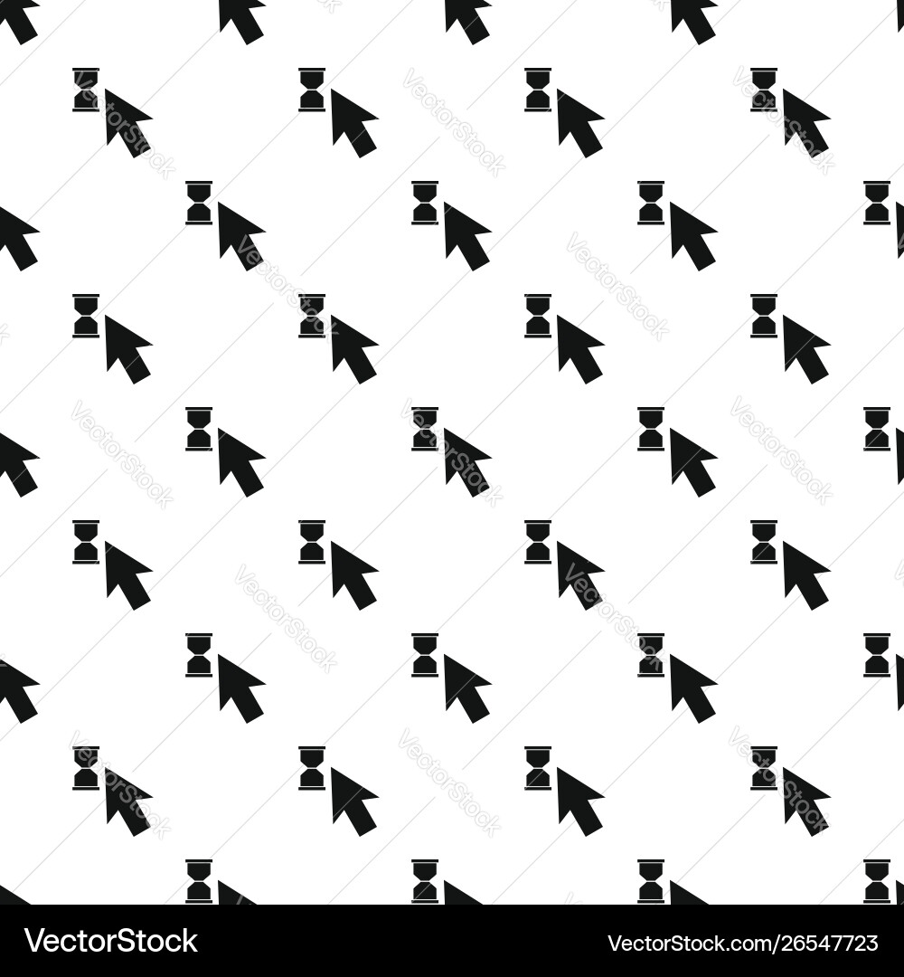 Cursor wait pattern seamless Cursor wait pattern seamless vector image