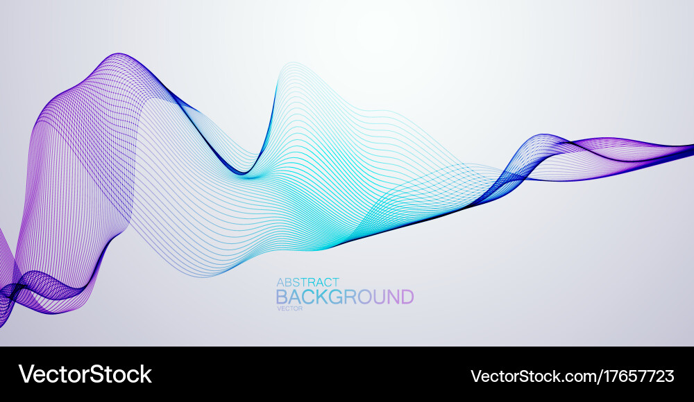 Dynamic Waveform Background vector image